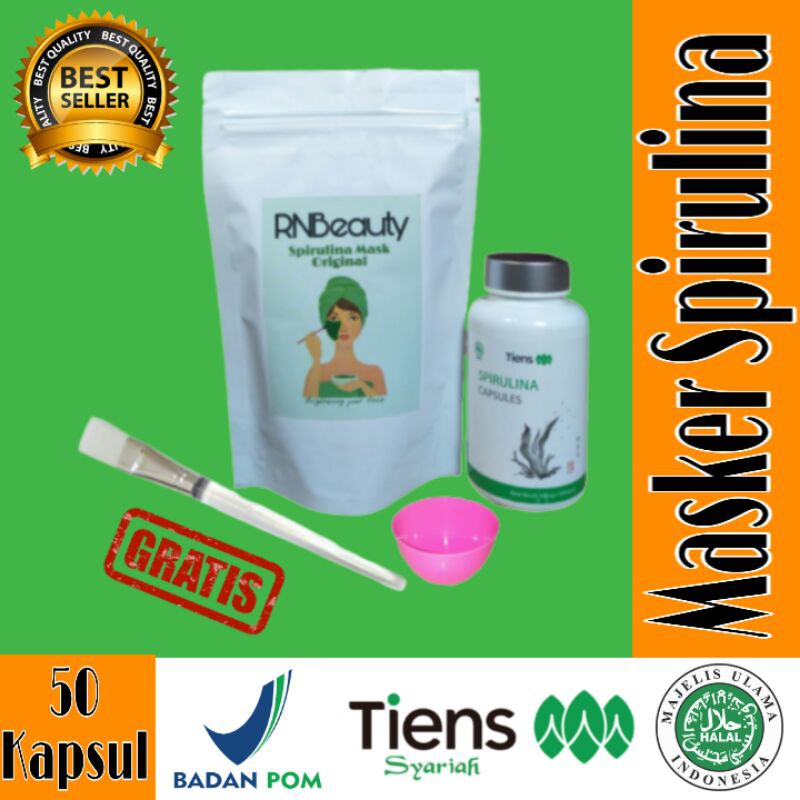 Tiens Masker Wajah Spirulina Original - Spirulina Ecer Asli Herbal