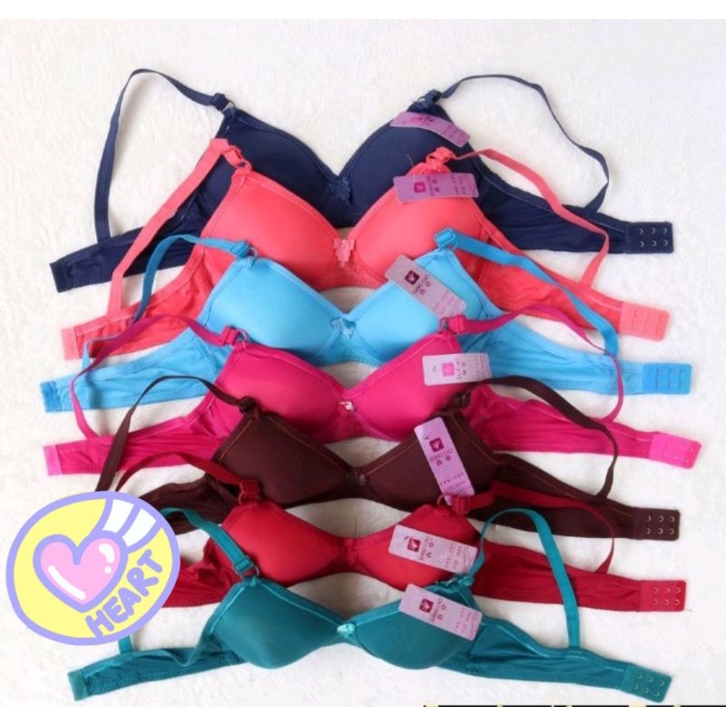 bh lingcau busa tanpa kawat kancing 2 cup A / bh lincau A5 / bh remaja lingcau / bra lingcao a5