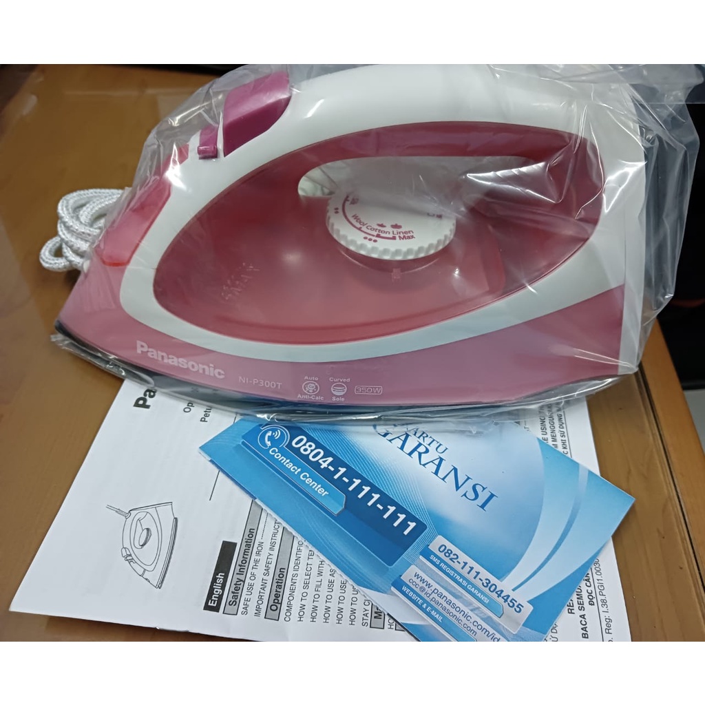 Panasonic Setrika Uap NI-P300TASR 350W | Steam &amp; Dry Iron NIP300T | NI-P 300T ASR | NI-P300 TASR