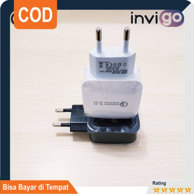 

Travel Charger Adapter Invigo Fast Charging QC 3.0A Adapter Charger TC