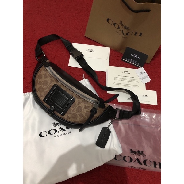Coach men waist bag tas selempang pria waistbag