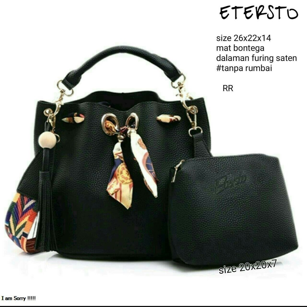 Tas selempang Wanita Set Tas Wanita Serut kain