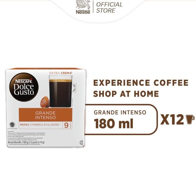 

[COD] NESCAF Dolce Gusto Grande Intenso 1 box (12 kapsul = 12 gelas) [COD]