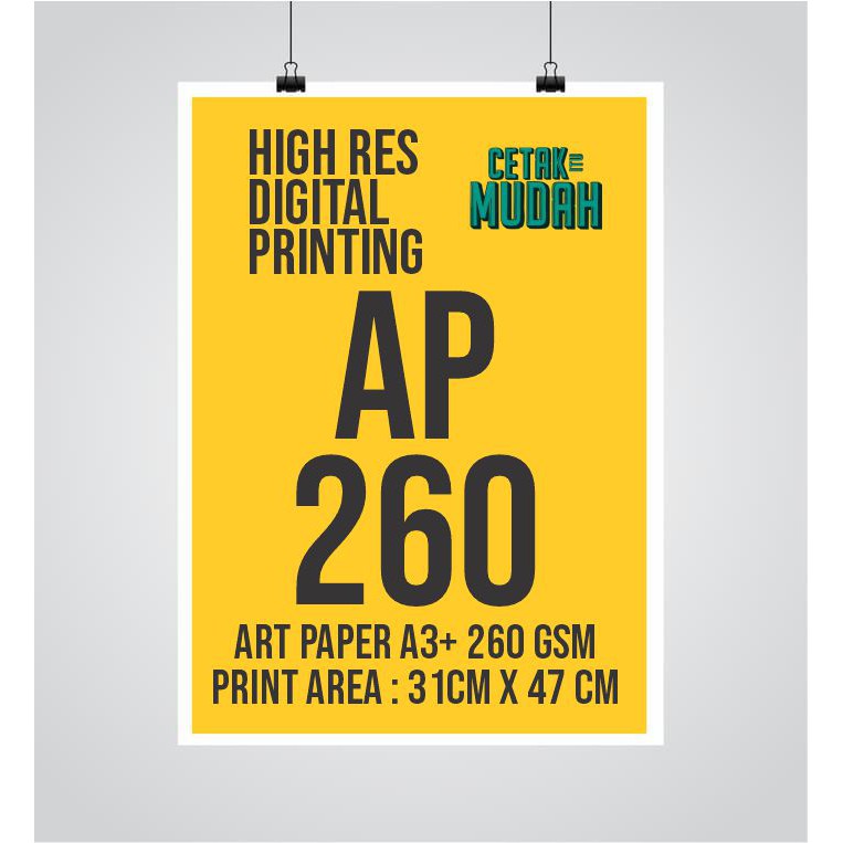 

Cetak Artpaper AP260gr A3+