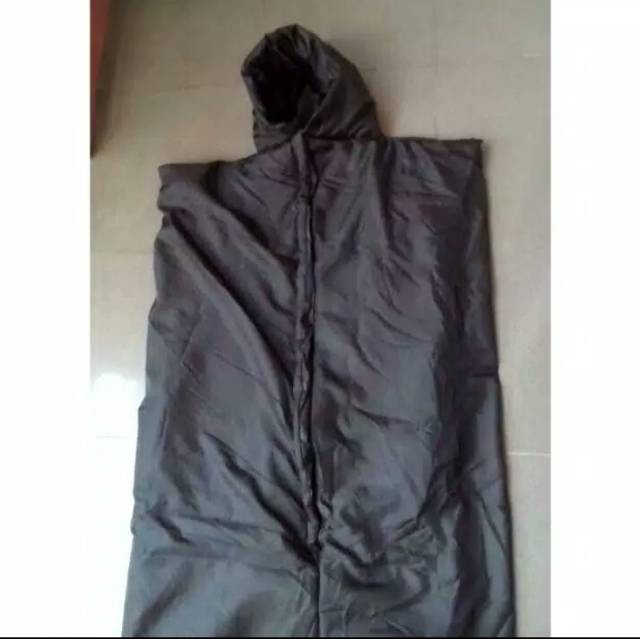 SKD   SLEEPING BAG HITAM POLOS KANTONG TIDUR