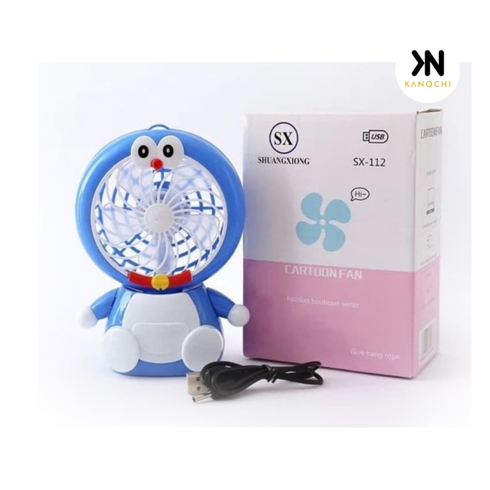 Kipas Angin Meja Mini Fan Karakter SX-112 HELLO KITTY DORAEMON