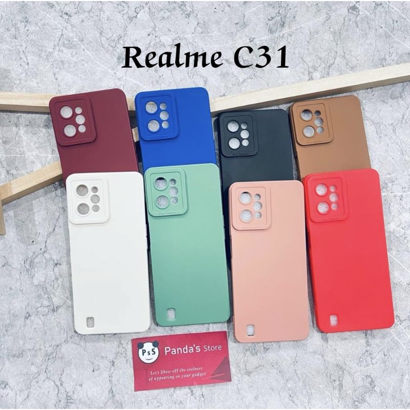 Softcase Pro Camera Realme C31 Candy Case Full Color 3D Silikon TPU