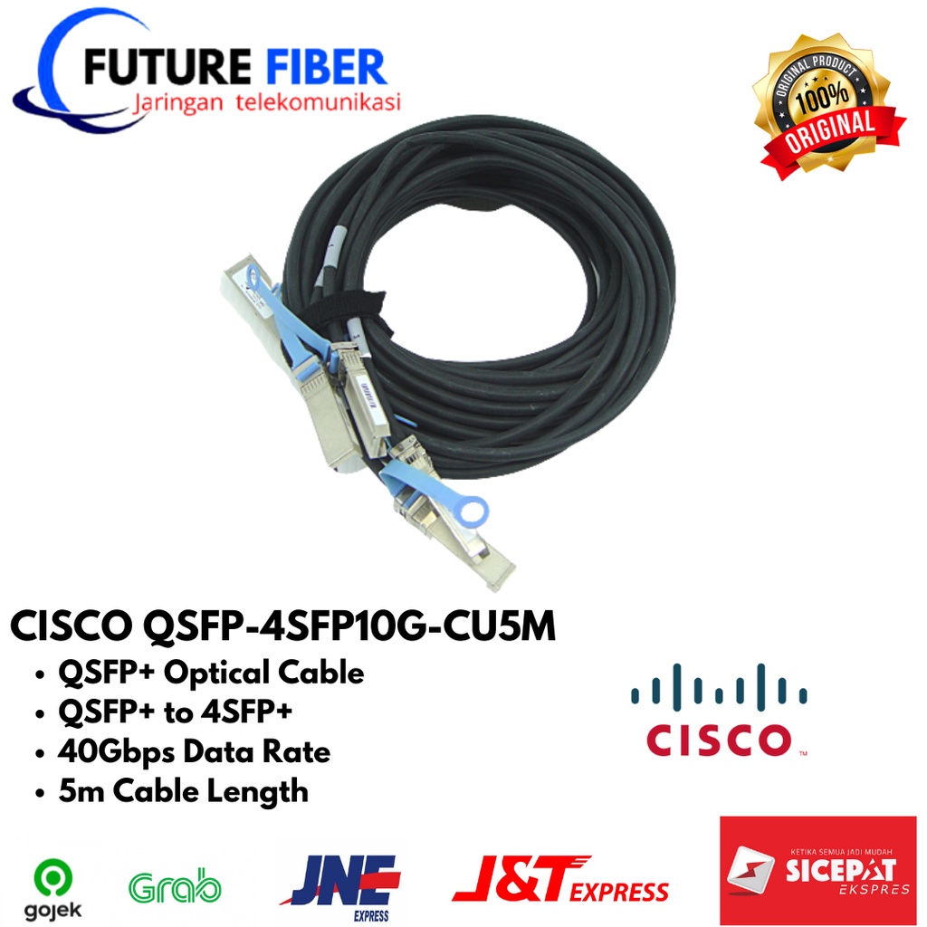CISCO QSFP-4SFP10G-CU5M QSFP Optical Cable