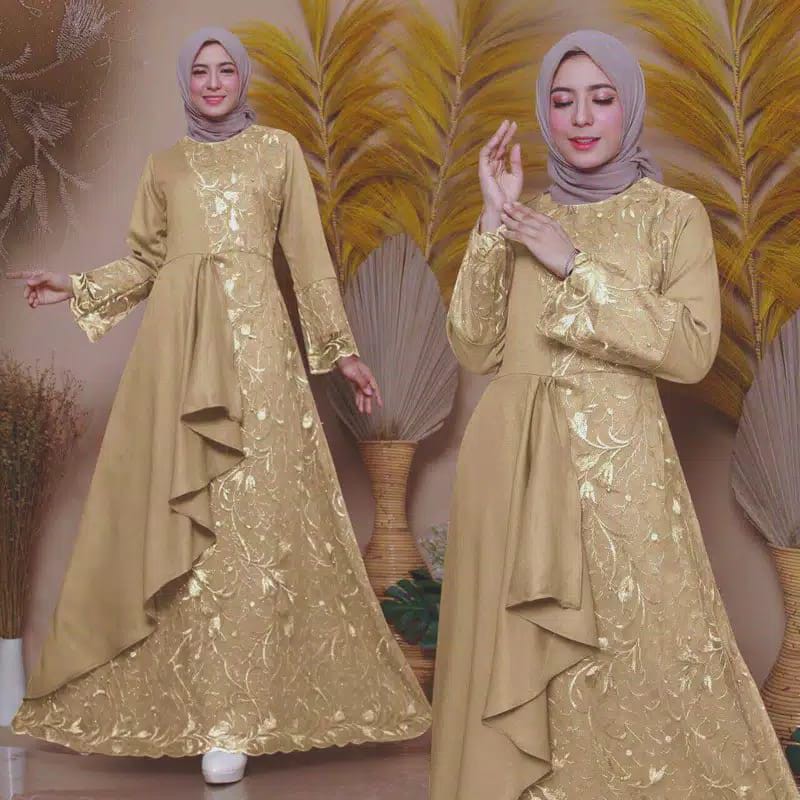 GAMIS ZOLANA / GAMIS BRUKAT TILE IMPORT / GAMIS MAXI MUSLIM / GAMIS KONDANGAN