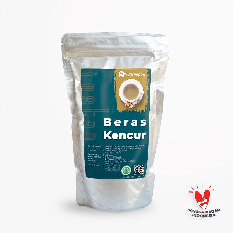 

Syarimpon, Sari Beras Kencur, Bubuk Instan, 480 gram