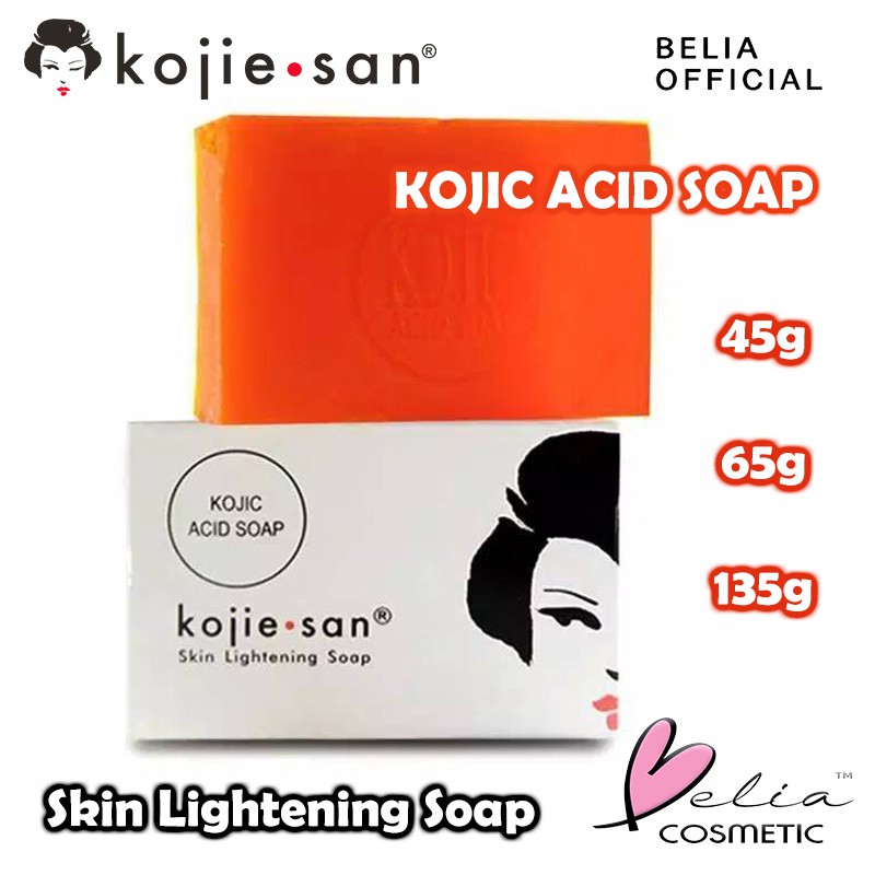 ❤ BELIA ❤ KOJIE SAN Skin Lightening Soap Kojic Acid, Dream White 45 / 65 / 135g  Sabun KOJIESAN