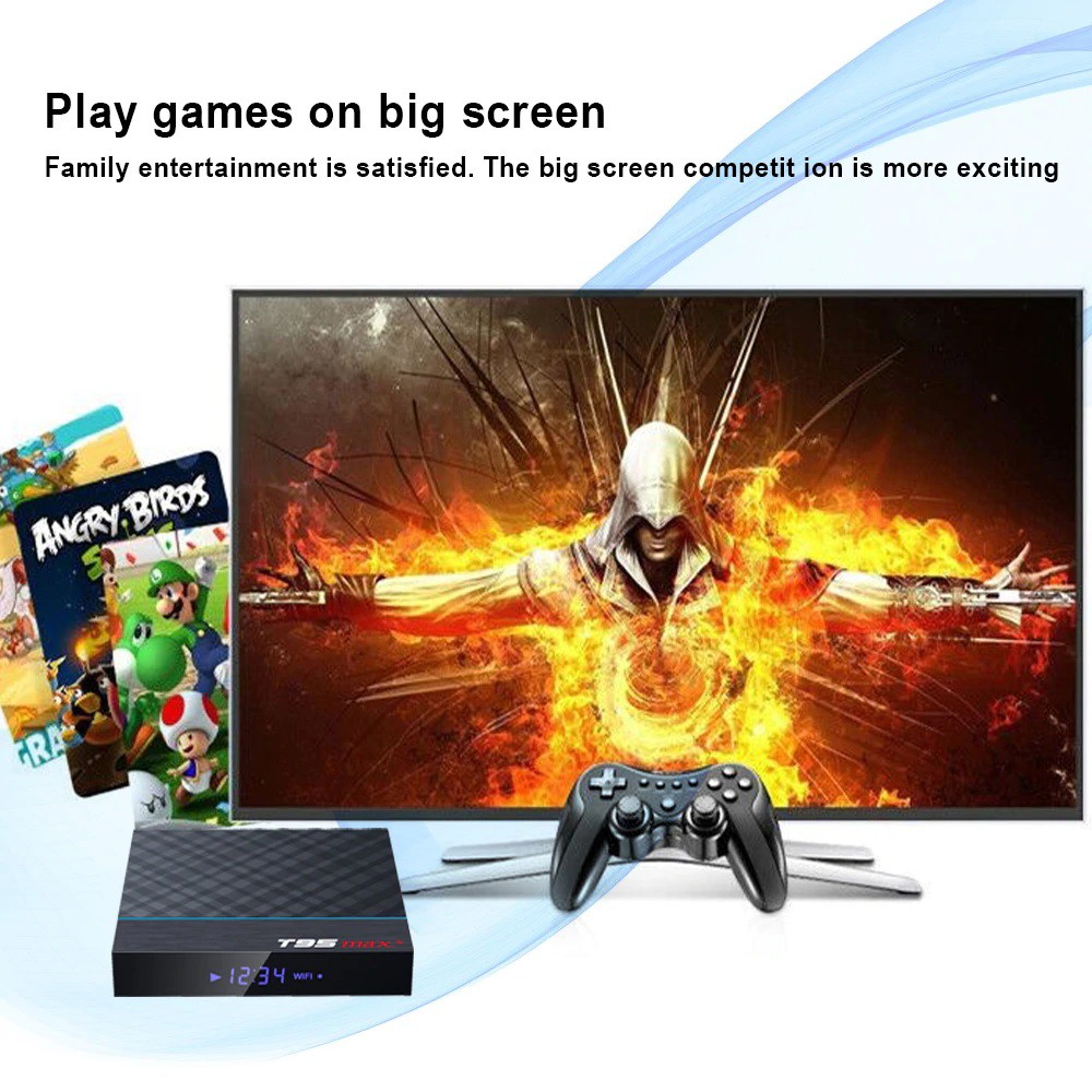 T95 MAX PLUS - Android 9.0 Smart TV Box 8K Display - RAM 4GB ROM 32GB