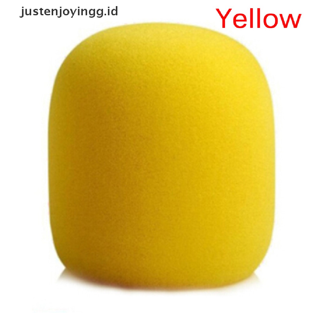 // justenjoyingg.id // Colorful Handheld Stage Microphone Windscreen Sponge Foam Karaoke Audio Cover ~