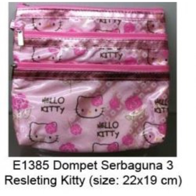 

Dompet 3 sleting hellokitty