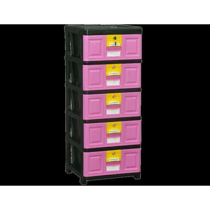 LEMARI PLASTIK / RAK PLASTIK SERBAGUNA / EXCEL / LACI PLASTIK 5 SUSUN