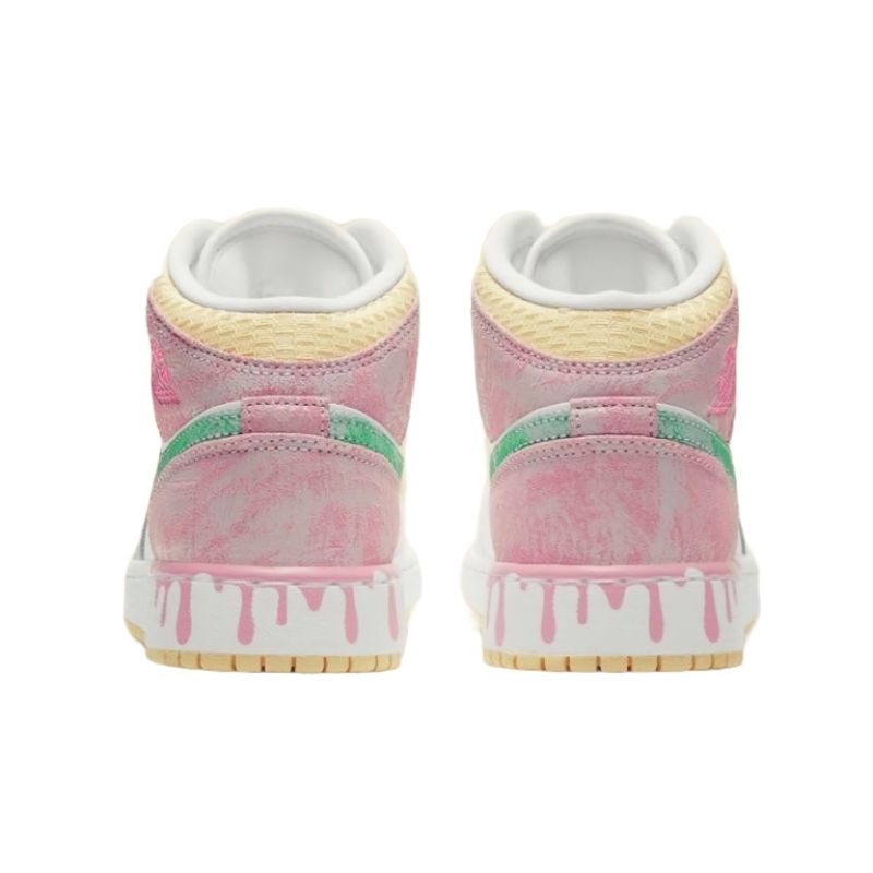 jordan 1 mid gs paint drip