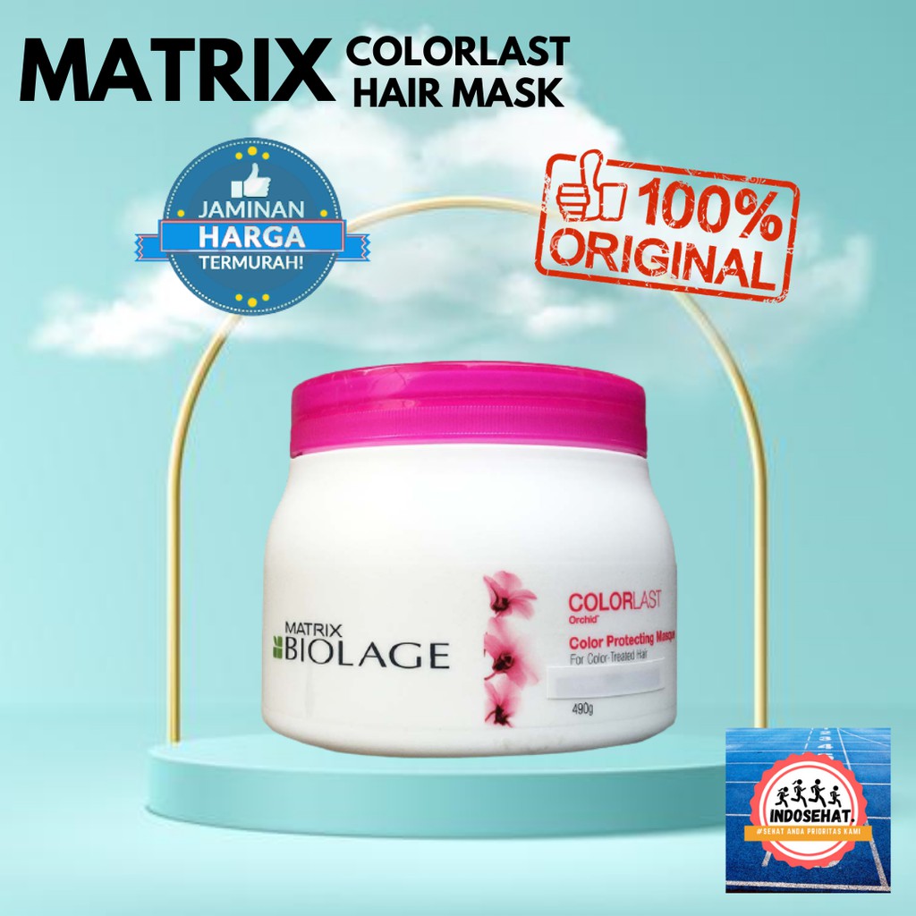 MATRIX Biolage Colorlast Hair Mask - Masker Nutrisi Penghalus Perawatan Rambut Berwarna Diwarnai 500 ml