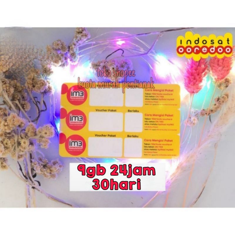 VOUCHER DATA INDOSAT FREEDOM COMBO 10 GB Vocer 10gb 30hari 9gb 9 30 hari kalimantan pontianak