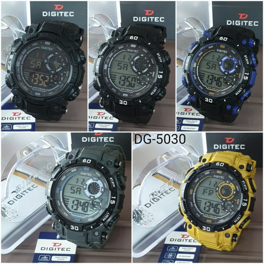 Jam Tangan Pria Digitec 5030 digital original alarm aktif dll