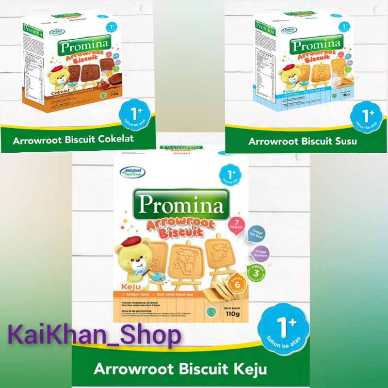 PROMINA 1+ Biskuit Arrowroot [ Box 110gr ]