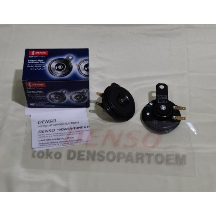 Klakson Horn Disc Piring Mobil Motor DENSO Power Tone 12V