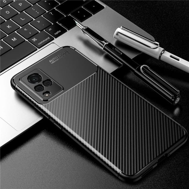 VIVO V21 / V21 5G SOFT CASE FOCUS SILIKON CARBON ORIGINAL