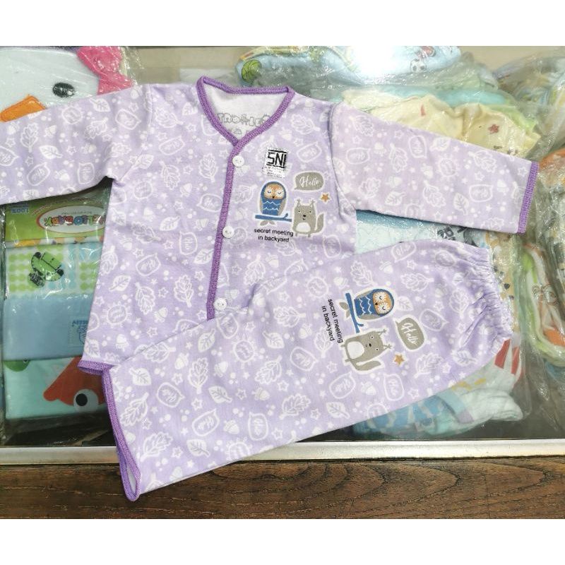 3Pcs baju bayi 0-3m NASUKA katun halus SNI Baju bayi Newborn Premium Pakaian Bayi Baru Lahir