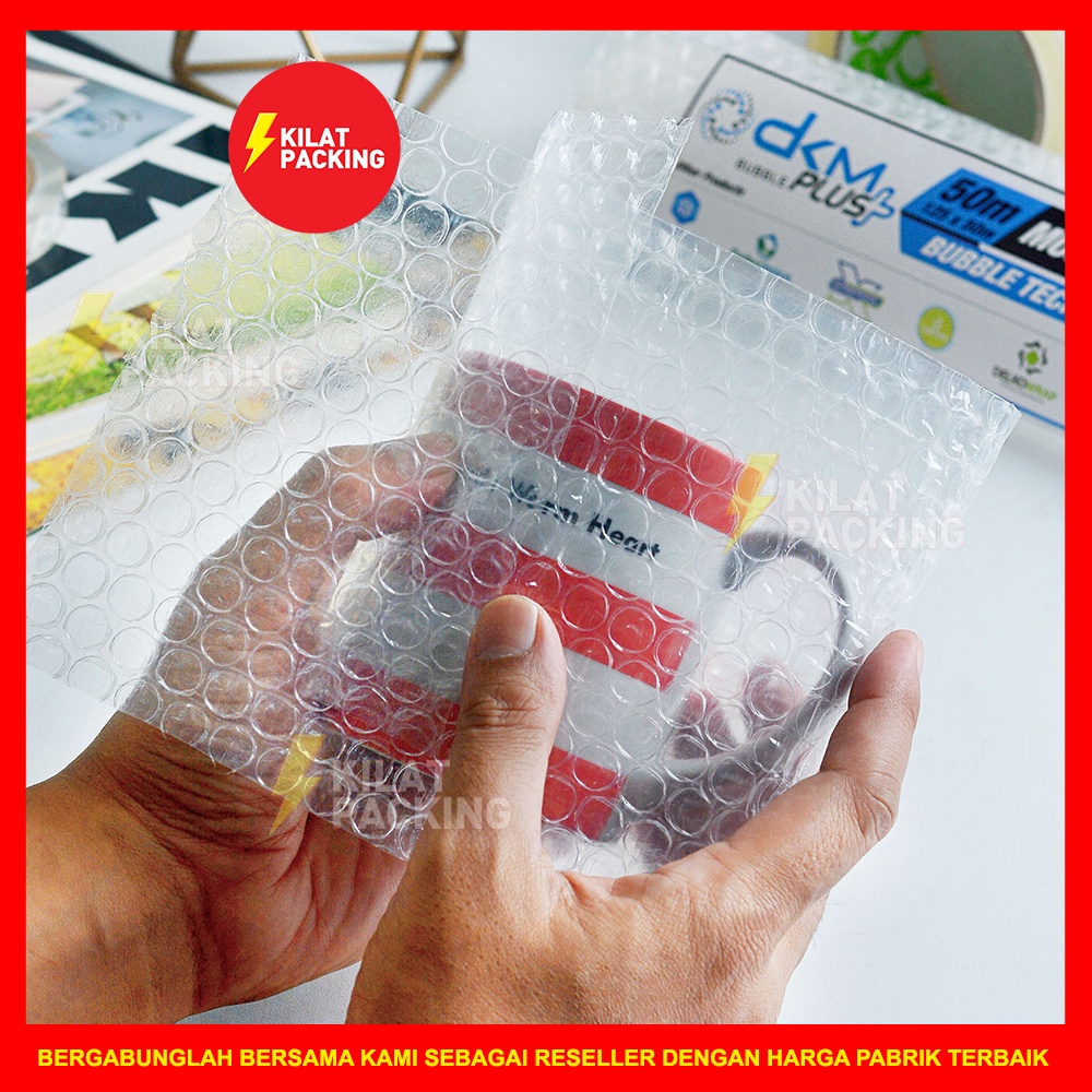 

HJK Bubble Wrap BENING HIJAU Kualitas Bagus (Gosend/Grab) 125 CM x 50 M PER ROLL