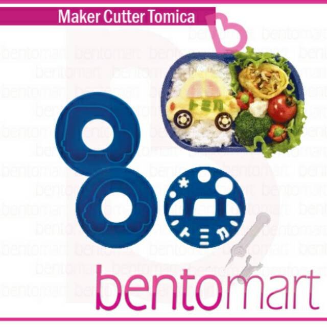 Tomica Maker Cutter Set - Bento Tools Food Cutter Tomica (mobil)