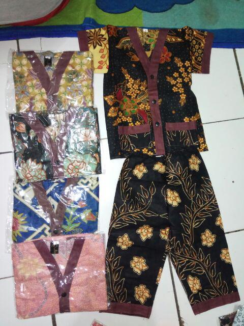 Paket (20 Pcs) S-xl 1-5 Th Piyama Batik Anak Setelan Anak Baju Tidur Batik Anak Terlaris