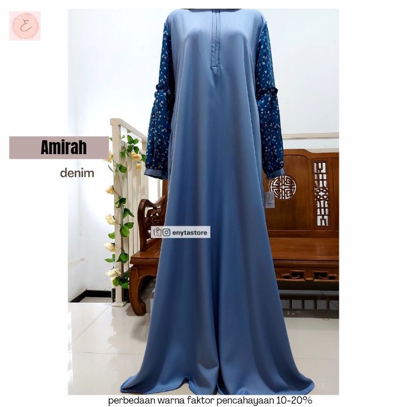 Gamis/ Dress Amirah & Ceylan by Enyta | bahan Shakilla | 1kg = 3pcs | Busui friendly-2