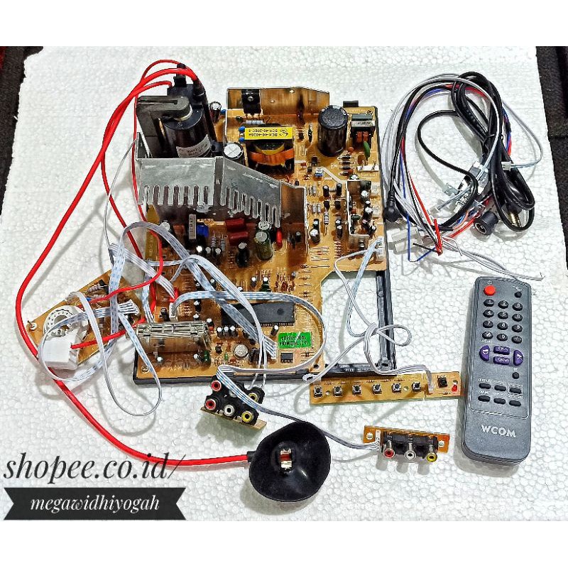 mesin tv china cina Wcom slim 21 inch 21" Wcom