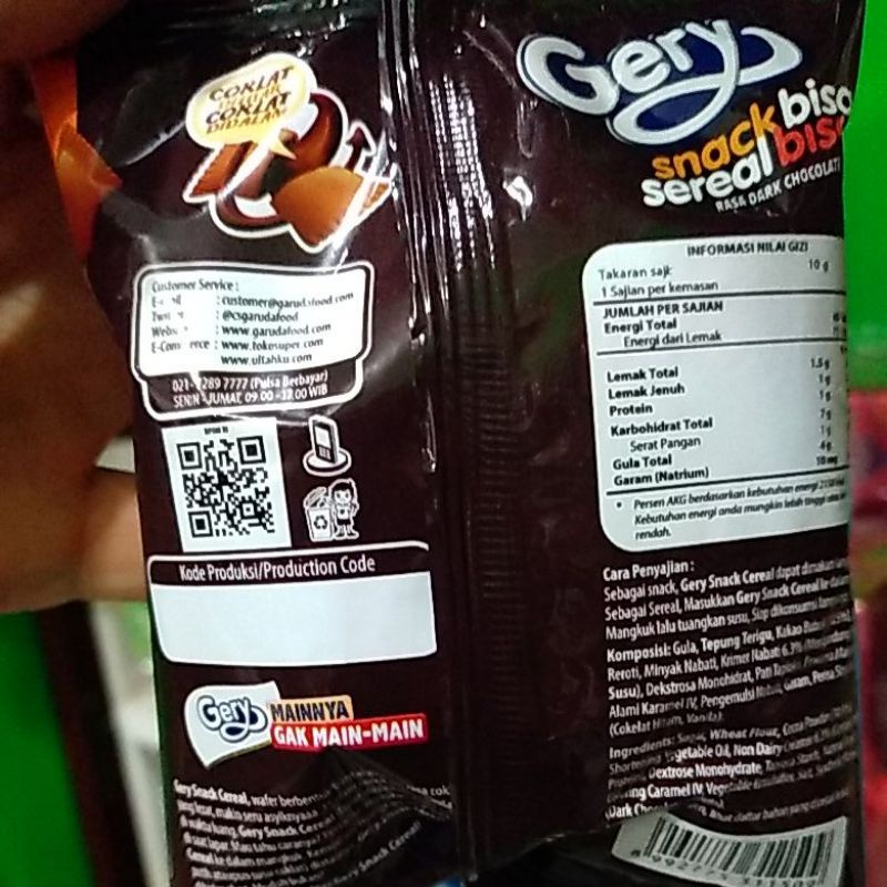 (BARU) GERY Snack Sereal 13g+2,6 gr x 10pcs ( 1 Renceng )
