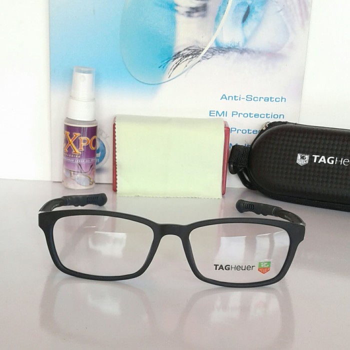 Frame Kacamata Tag Heuer 0520 Blk/ Kacamata Minus/Kacamata Olahraga. New