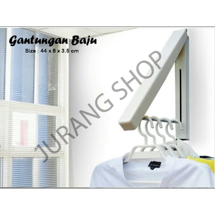 GANTUNGAN BAJU LIPAT PRAKTIS  SERBAGUNA HANGER JEMURAN  