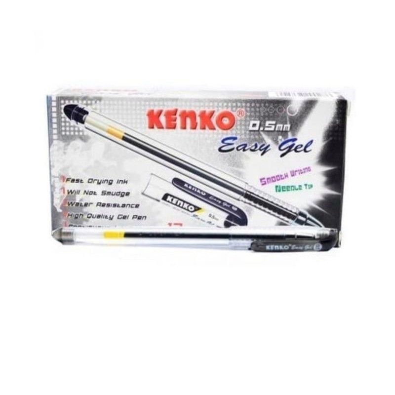 PEN GEL EASY GEL KENKOK / ATAU PEN KENKO 0,5mm isi 12pcs