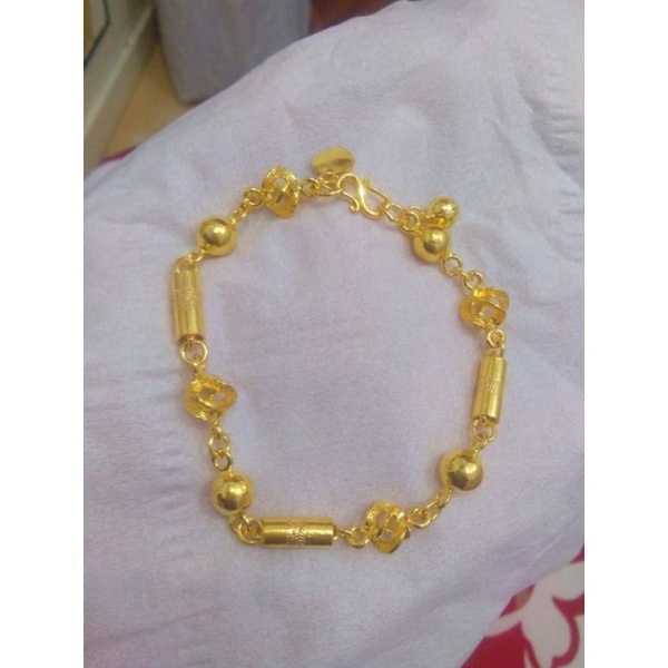 gelang bambu motif lapis kristal