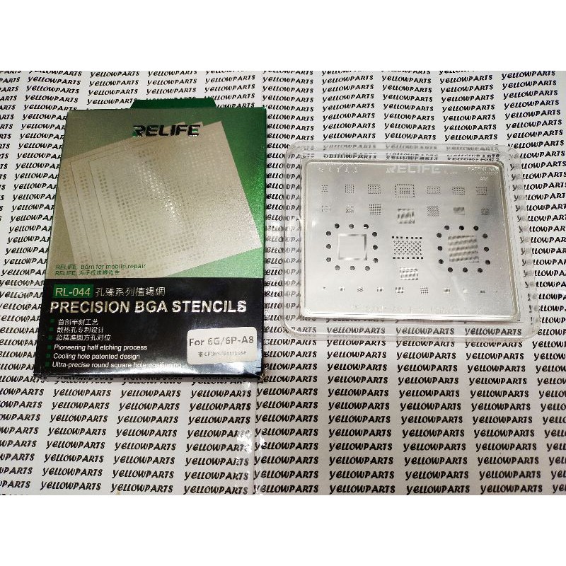 TOOLS CETAKAN IC BGA STENCILS RELIFE RL-044 6G 6 PLUS A8 CPU MULTI PURPOSE