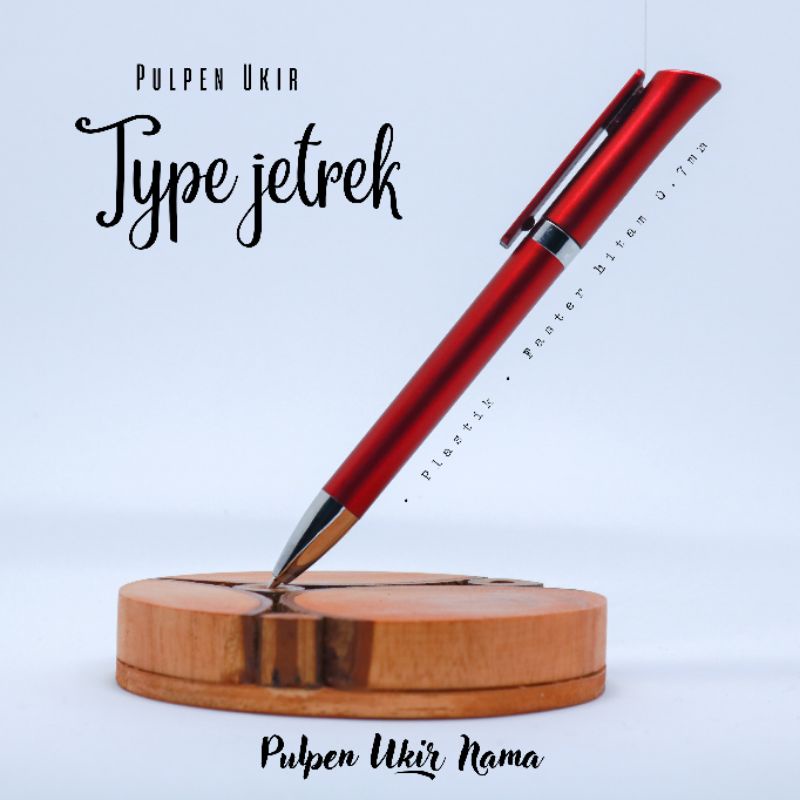 

Pulpen ukir nama huruf abjad/'aroby tipe putar/jetrek