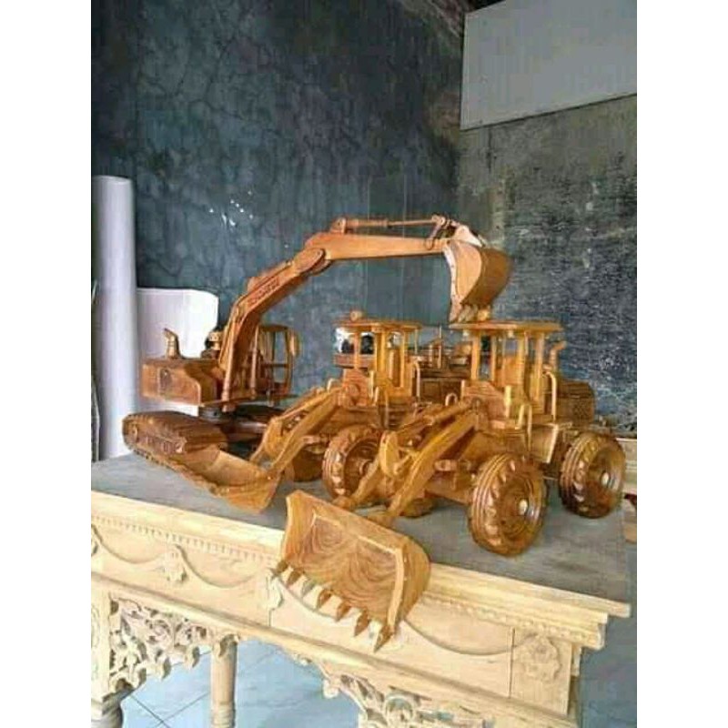 miniatur beco mainan koleksi kayu jati furniture klasik