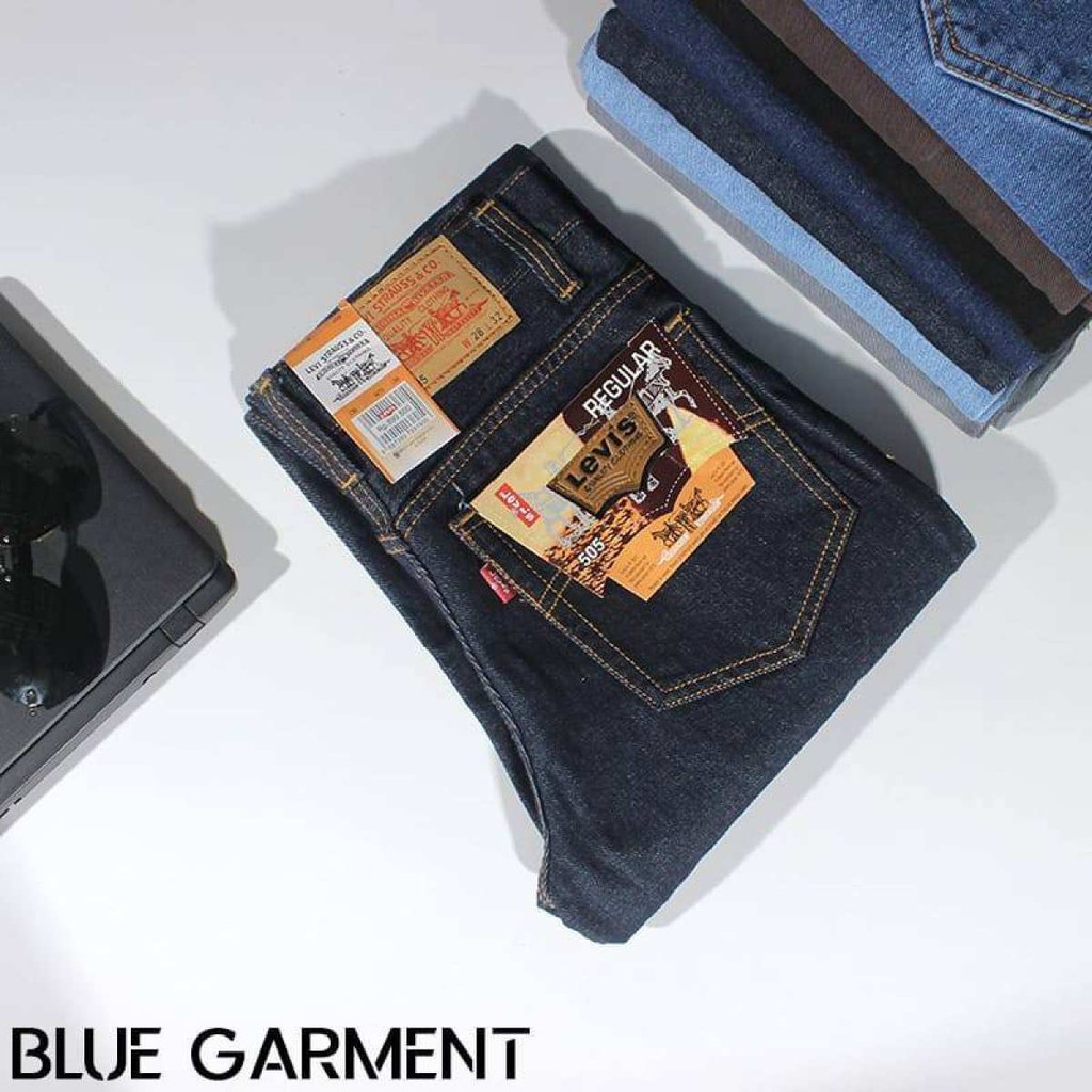 Celana Jeans Pria Celana Jeans standar Cowok Original Celana Jeans Standar Pria Ukuran Jumbo