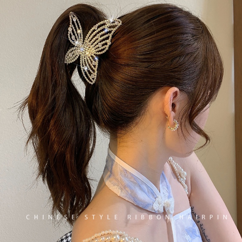 Jepit Rambut Model butterfly Gaya Korea Untuk Wanita