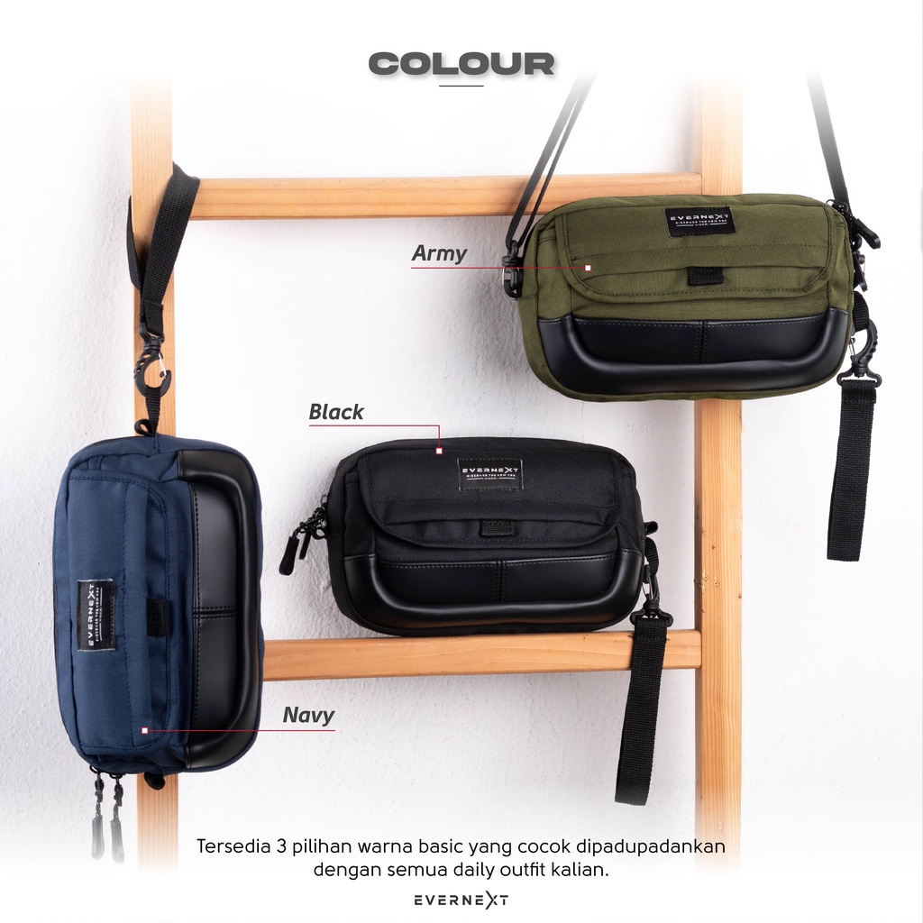 Tas Selempang Cowok Darez Sling Bag Pouch Kantong Pria Waist Bag Distro Multifungsi Outdoor Kerja