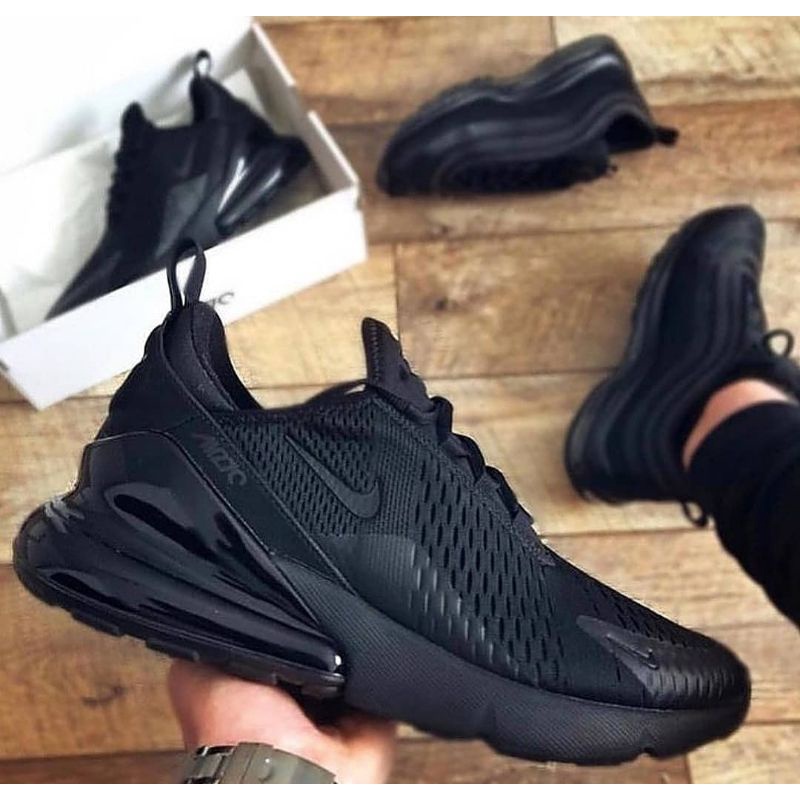 Sneakers Pria Nike Airmax 270 Triple Black