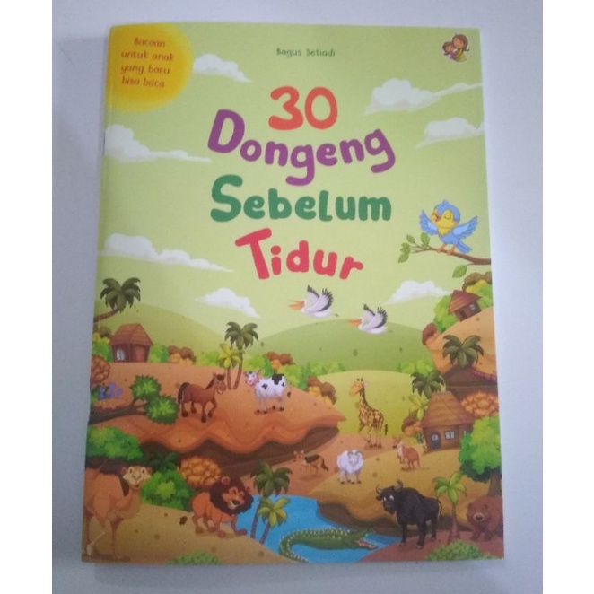 BUKU DONGENG CERITA ANAK 30 DONGENG SEBELUM TIDUR ANAK TK PAUD BONUS CRAYON SELAMA PREORDER