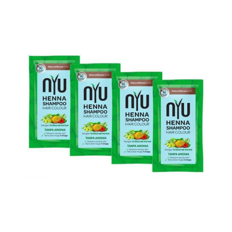 NYU Henna Shampoo Hair Colour / Pewarna Rambut Sachet