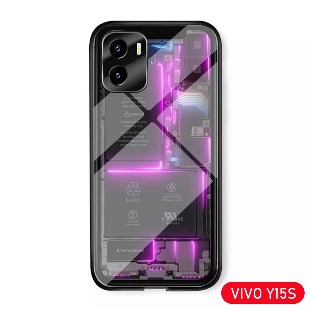 (S16) Softcase Kaca VIVO Y15S - casing handphone - Vivo Y15S Vivo Y15S - pelindung handphone - Vivo 