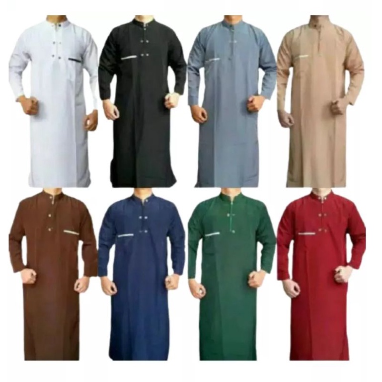 jubah muslim/jubah pria/ gamis pria dewasa/Jubah alharbi murah/S M L XL XXL