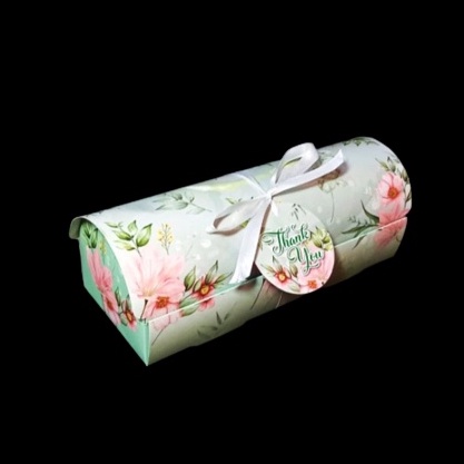 

( 5 Pcs ) Box Roll Cake Dus Bolu Gulung Bulat Packaging Kotak Brownies Pie Susu Dus Kue 25x10x9cm