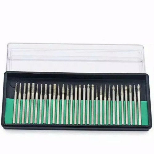 Gardenglories Mata Bor Ukir Set 30Pcs / Diamond Burr Set / Mata Bor Tuner